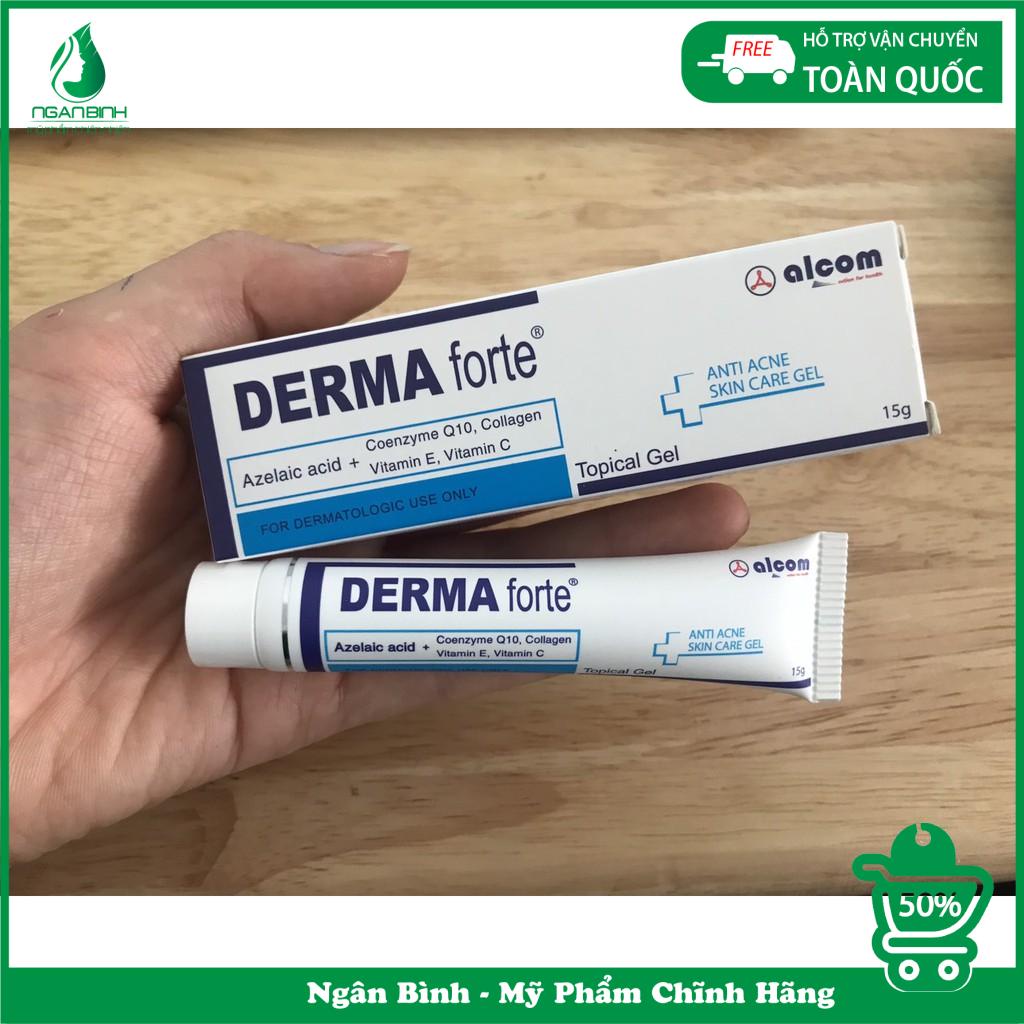 Kem mụn derma forte làm giảm mụn ẩn, trứng cá, đầu đen, làm mềm và làm mờ sẹo -derma forte 15g