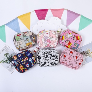 Image of Cartoon Storage Bag Oxford Cloth Cute Mini Portable Waterproof Sanitary Napkin Girl Menstruation Small