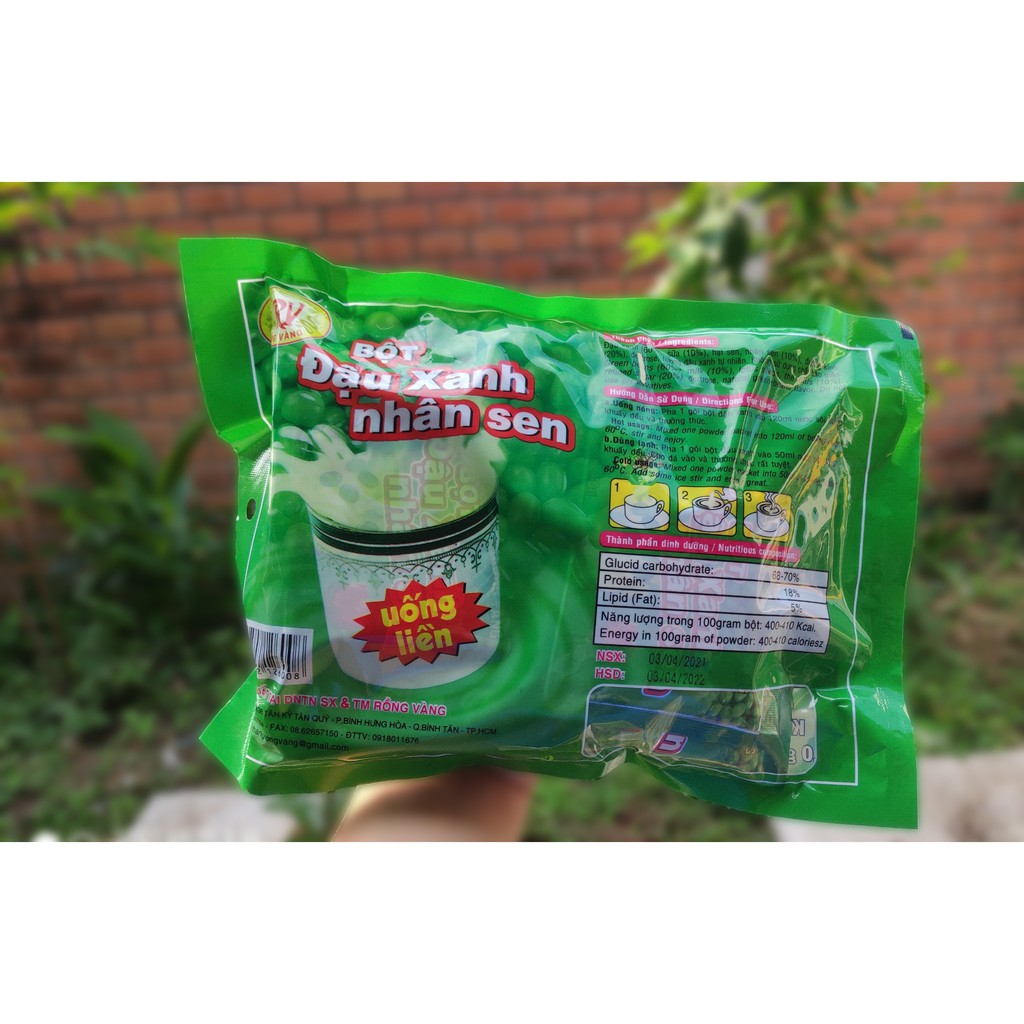 Bột Đậu Xanh - Đậu Nành (10 gói x 40gr)