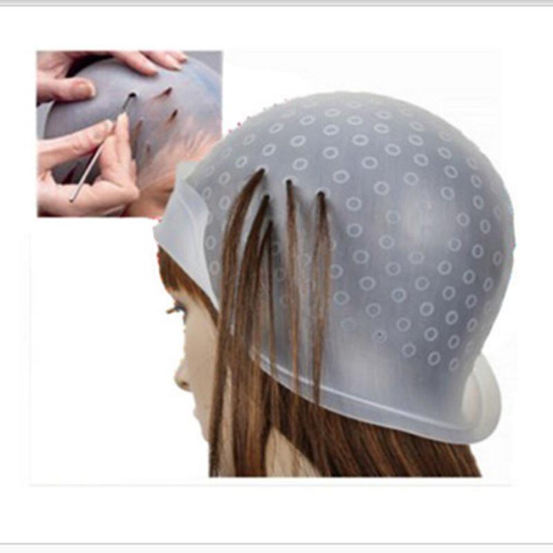 Mũ silicone hỗ trợ nhuộm tóc highlight