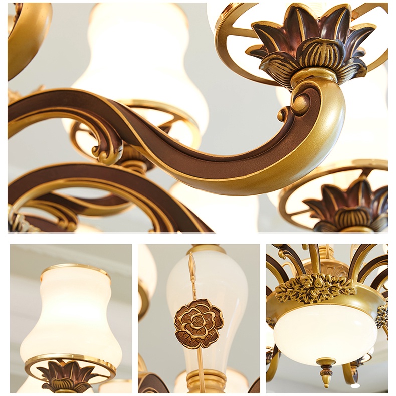 Đèn chùm phong cách Châu Âu trang trí phong khách sang trọng - Đèn trang trí gia đình, nhà hàng, phòng khách, phòng ngủ