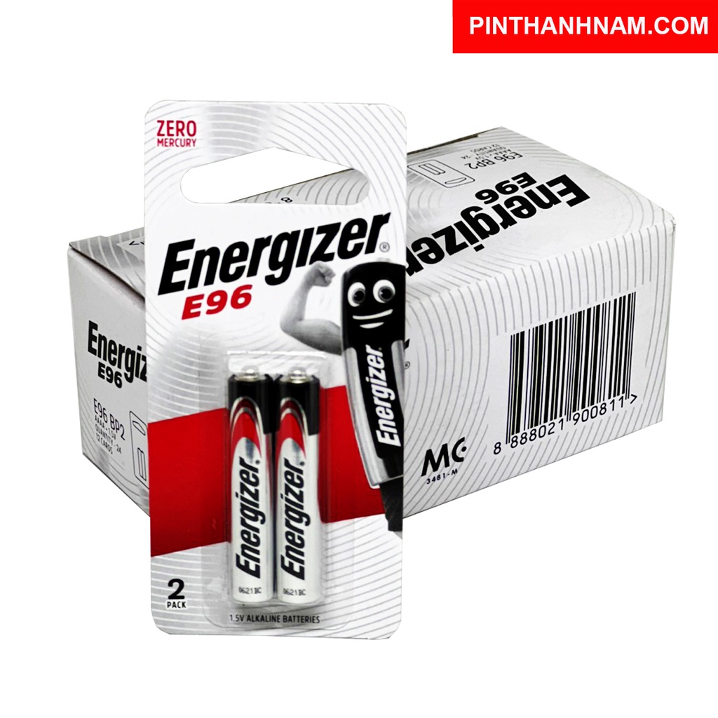 Pin AAAA (4A) E96 Energizer 1.5V vỉ 2 viên chính hãng