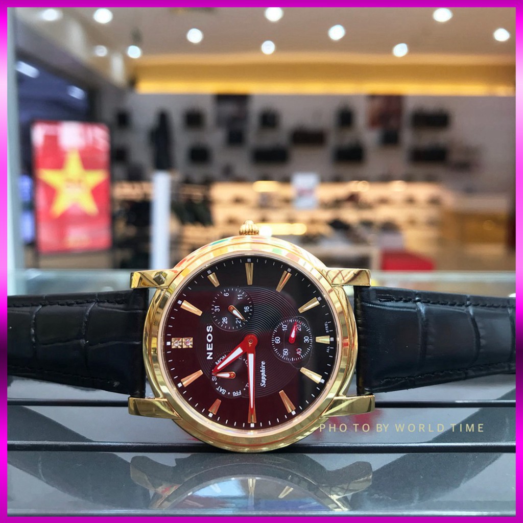 Đồng hồ Nam Neos 6 Kim Chống xước Chống Nước Chính Hãng Bảo Hành 3 Năm