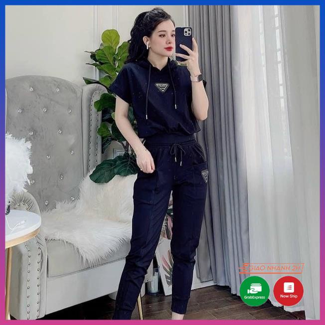 Bộ thể thao nữ thu đông mẫu mới 2021 logo pra.da siêu chất, Bộ thu đông nữ M2 siêu hot - Mặc là xinh ;