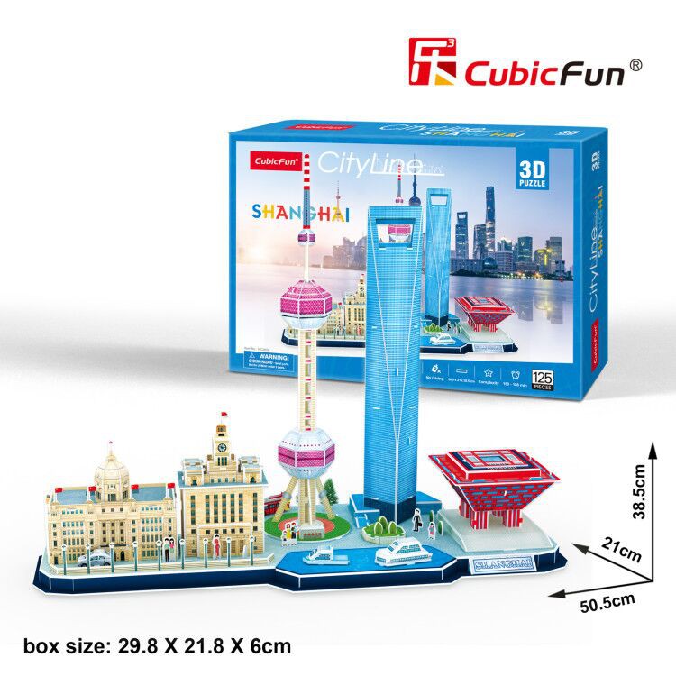 Mô hình giấy 3D CubicFun - City Line Thượng Hải - MC265h