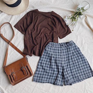 SET ÁO THUN + QUẦN CARO NGỐ
