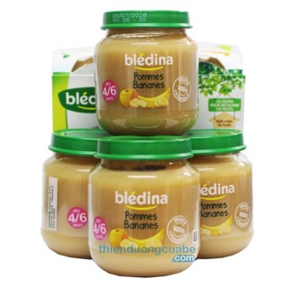 Hoa quả nghiền Bledina lọ 130g (Pháp) cho bé 4/6m+ trở lên