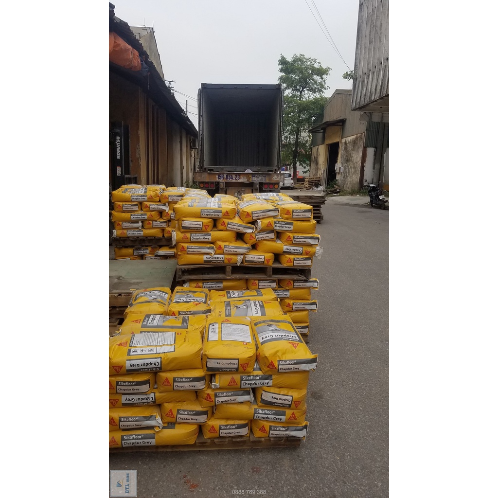 Sikafloor Chapdur Grey - Hardener, bột làm cứng sàn bê tông màu xám. Bột rắc tăng cứng mặt sàn bê tông màu xám