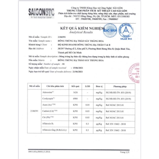 Nấm đông trùng hạ thảo sấy thăng hoa loại 1 chất lượng cao 10gram Chính hãng | BigBuy360 - bigbuy360.vn