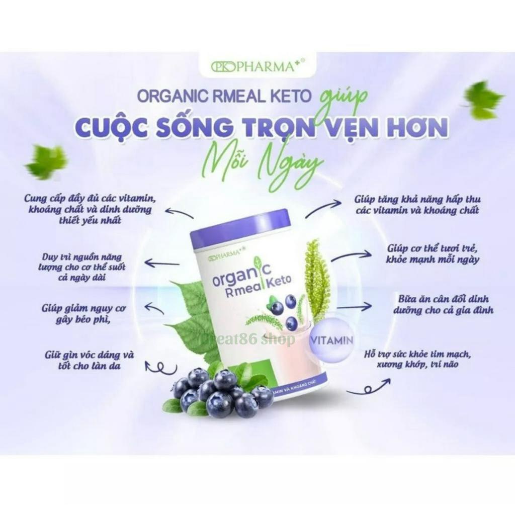 Bữa ăn lành mạnh Organic Rmeal Keto Dr Lacir  tăng sức đề kháng kiểm soát cân nặng, bổ sung dinh dưỡng, 300g và 560g