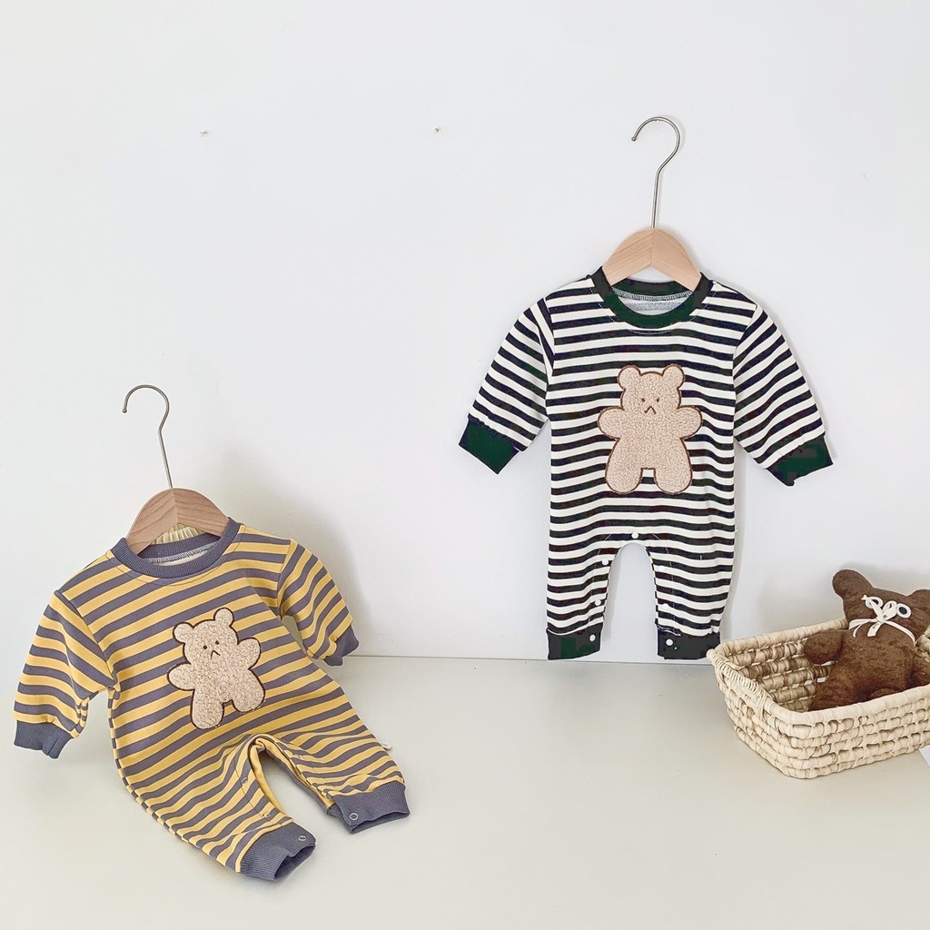 Baby Jumpsuit for Boys Angry Bear Long Sleeve Baby Romper Newborn Clothes Infant Clothes Autumn 3-36 Months