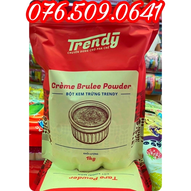 Bột kem trứng Trendy gói 1 kg [Date T7/2024]