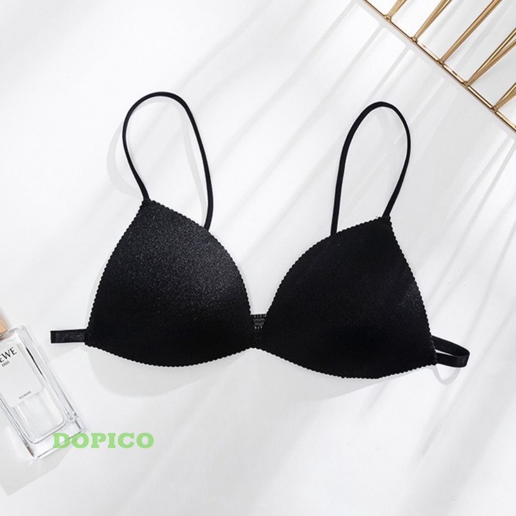 Áo ngực không gọng su nữ mút mỏng, áo bra 2 dây đẹp ôm vòng 1 DOPICO B818