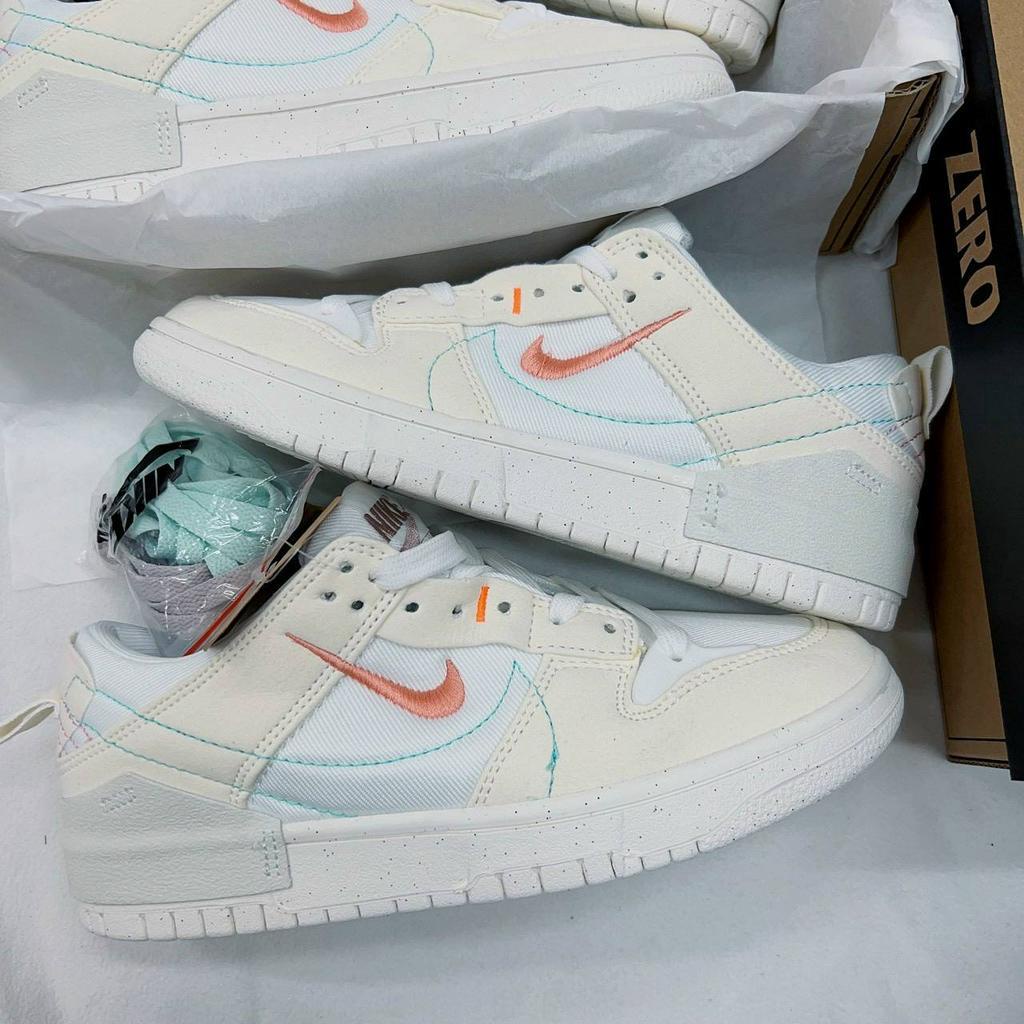 Giày SB Dunk Low Disrupt 2 Pale Ivory màu kem - Bản cao cấp Fullbox và phụ kiện