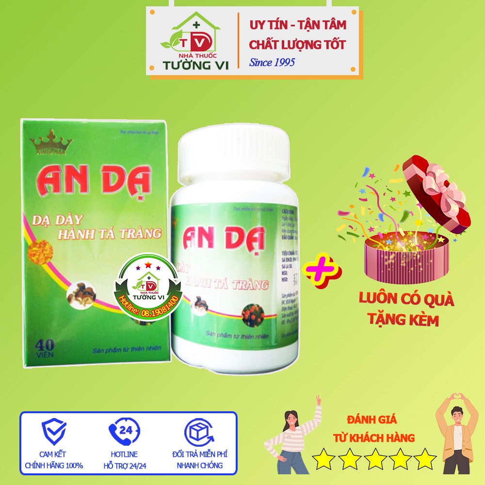 An Dạ Kingphar – Giúp giảm viêm loét dạ dày, tá tràng, trào ngược thực quản, dịch vị, ăn uống không tiêu