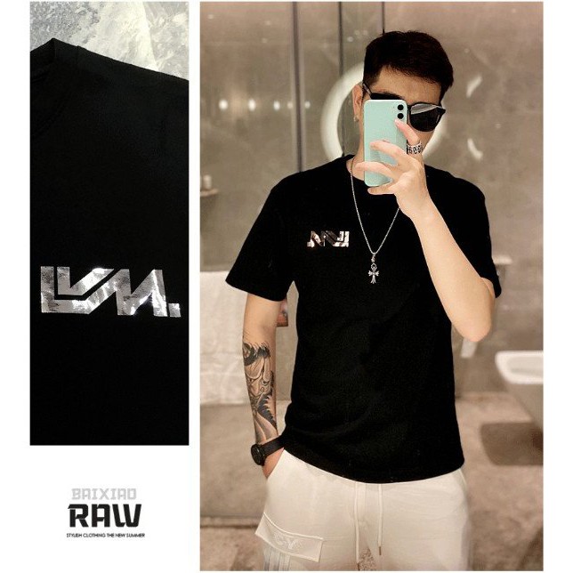 Áo thun Stee LOVIS VUITOTN II Ánh kim Unisex
