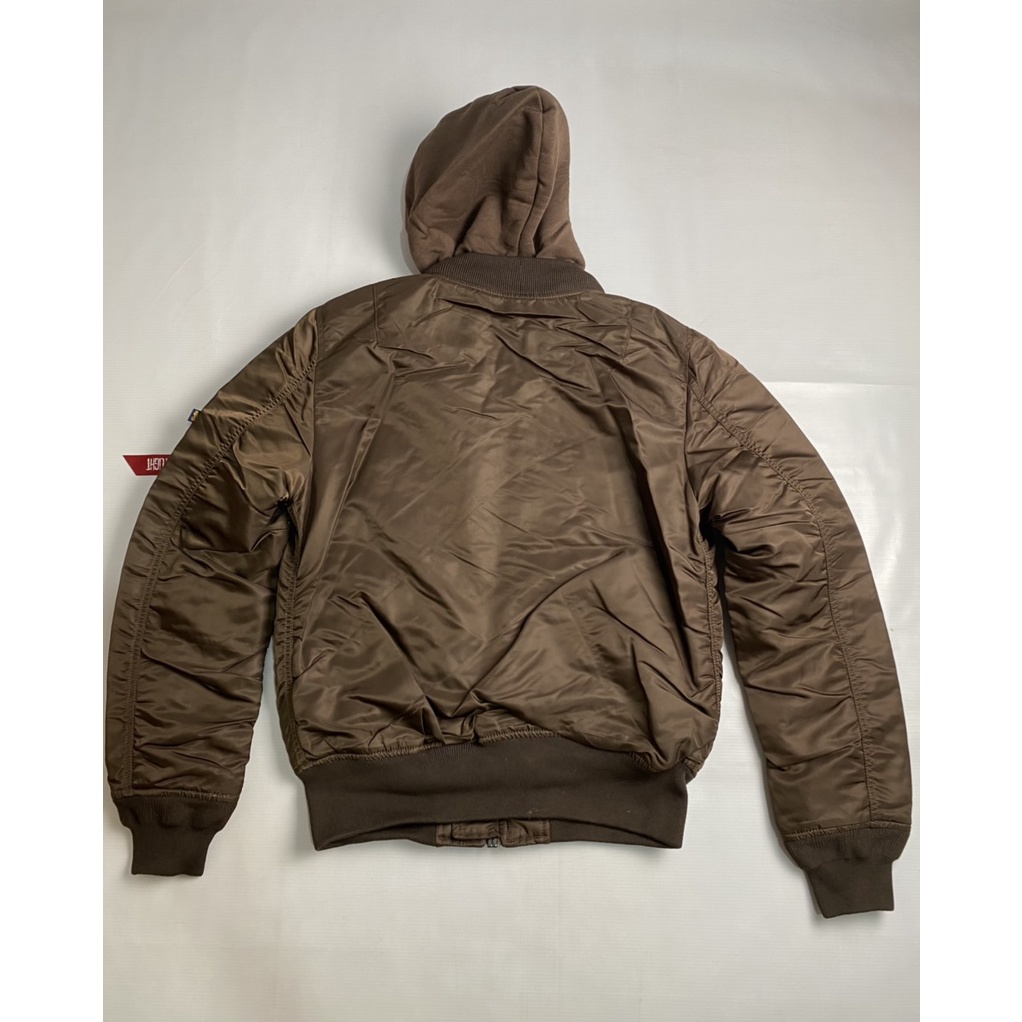 Áo Pilot Ma-1 chính hãng Alpha industries - màu Nâu cafe