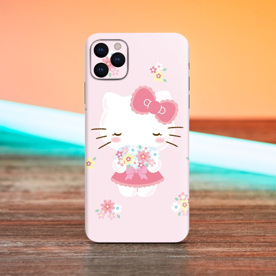 Miếng Dán Skin Điện Thoại In Hình Hello Kitty 2 Cho Iphone 6/ 7/ 8/ X/ XS/ 11/ 11 Pro Max Và Các Dòng Máy Android