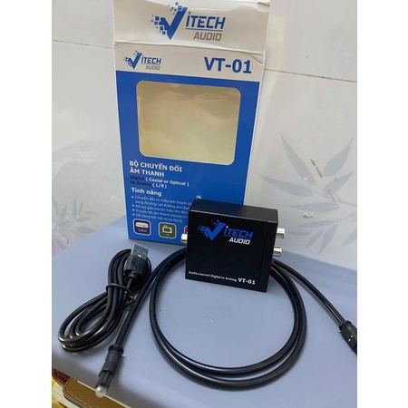 Chuyển Quang Viteck (optical) VT01- co tặng kèm Dây quang