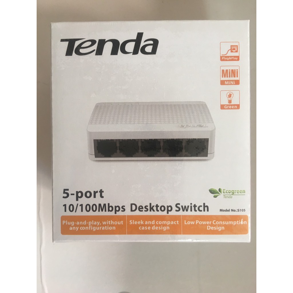 Bộ Chia Mạng 5 Cống, 8 Cổng Switch Tenda S105 và tenda S108-Hàng Chính Hãng