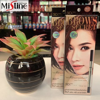 Chì kẻ mày đa năng mistine 3d brows secret brow set