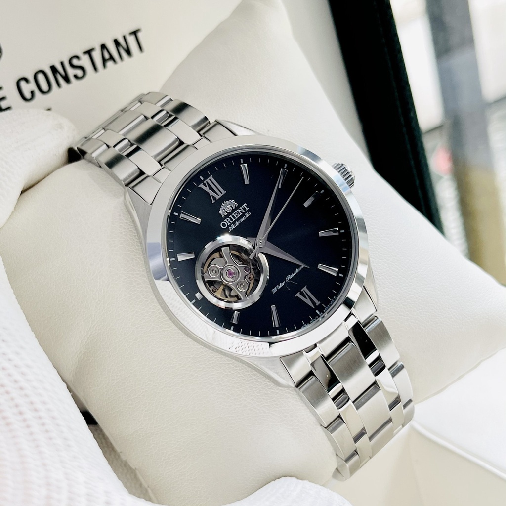 Đồng hồ nam Orient Golden Eye 2 Automatic FAG03001B0 - Máy cơ dây thép mặt đen Bảo hành 1 năm Hyma watch