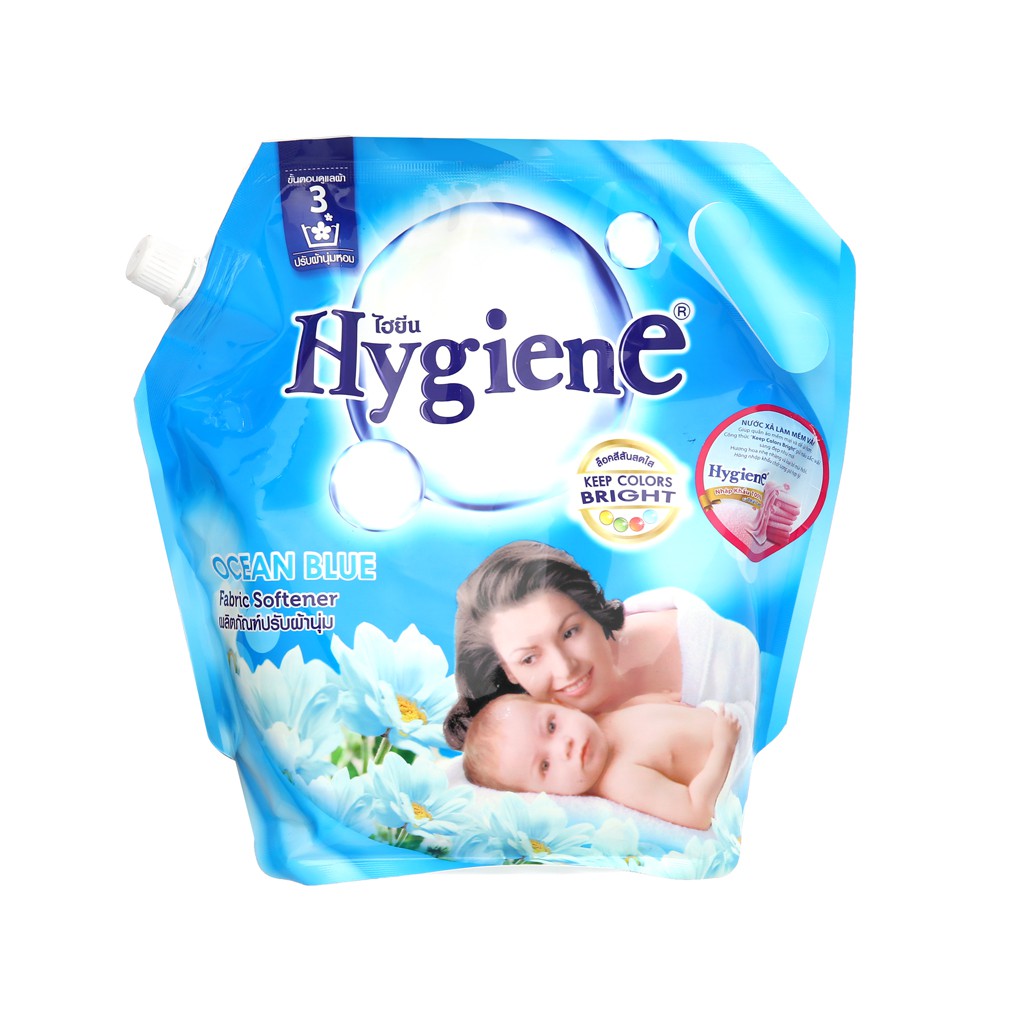 Nước xả cho bé Hygiene Ocean Blue và Violet Soft túi 1.8 lít