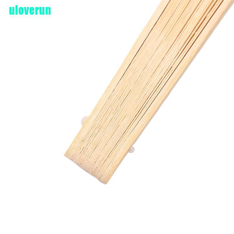 Quạt Xếp Cầm Tay Bằng Tre Lụa In Họa Tiết Kiểu Trung Hoa Cổ Điển