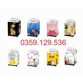 Sỉ - lẻ Miếng dán MÁY GIẶT - TỦ LẠNH MINI 3D (miếng dán decal cao cấp siêu bền) có kèm lưỡi dao cắt