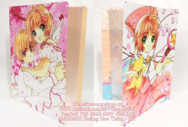 Kẹp đựng bài kiểm tra ảnh sakura 30 lá đựng được 60 ảnh bài