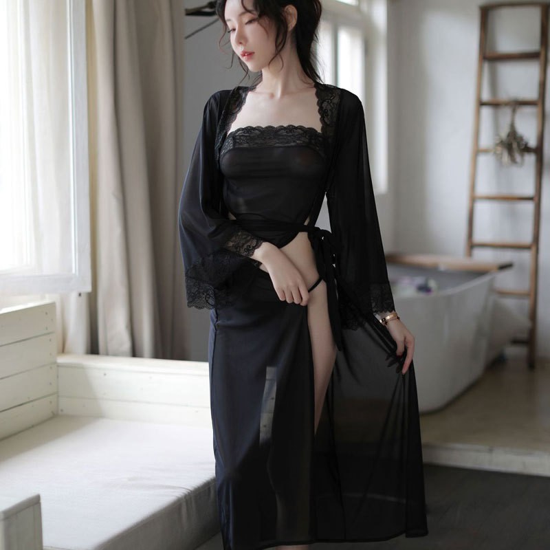 Bộ áo choàng ngủ sexy kèm nội y DN556 | BigBuy360 - bigbuy360.vn