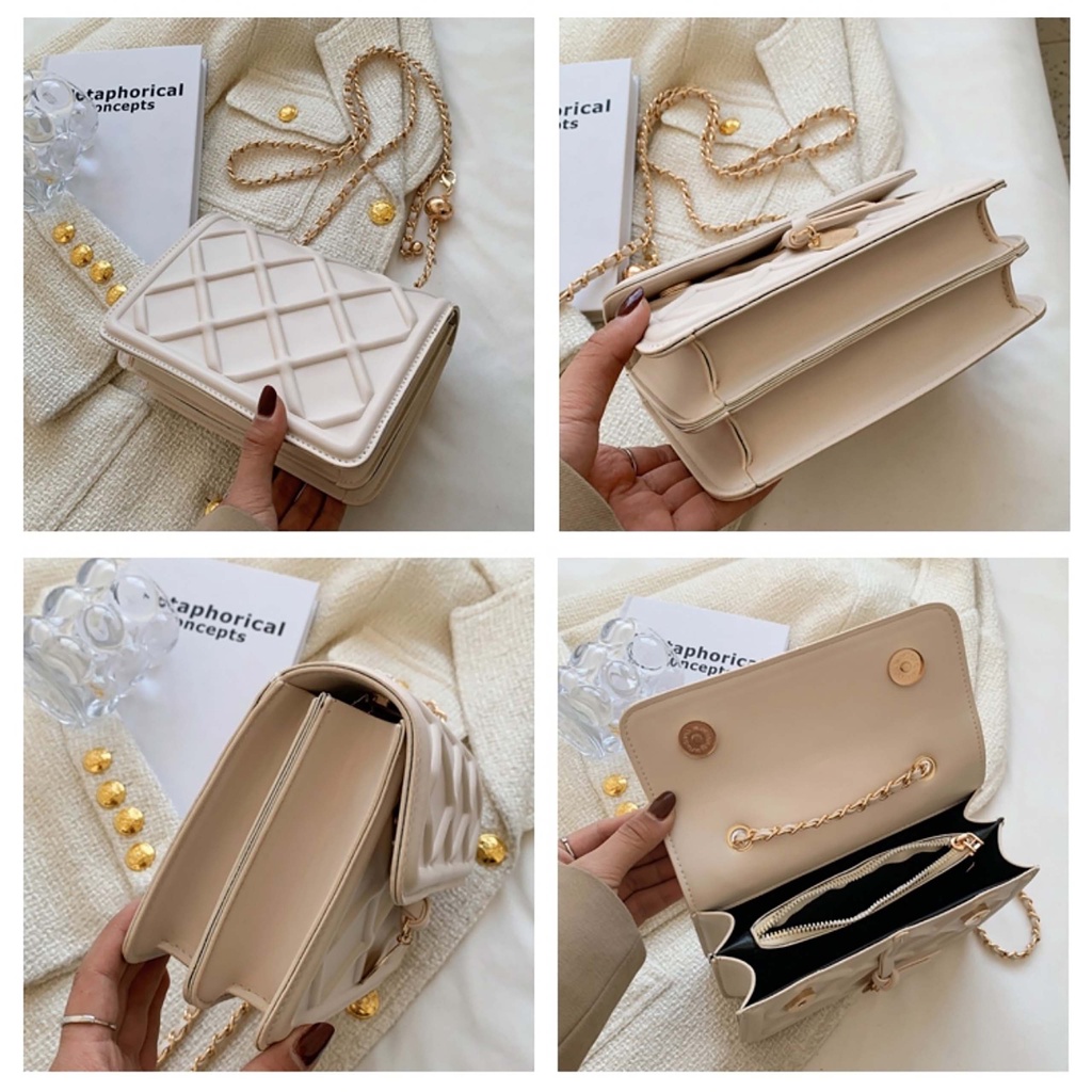 Túi đeo chéo nữ kết hợp đeo vai thời trang Zmin, chất liệu da PU cao cấp - T005