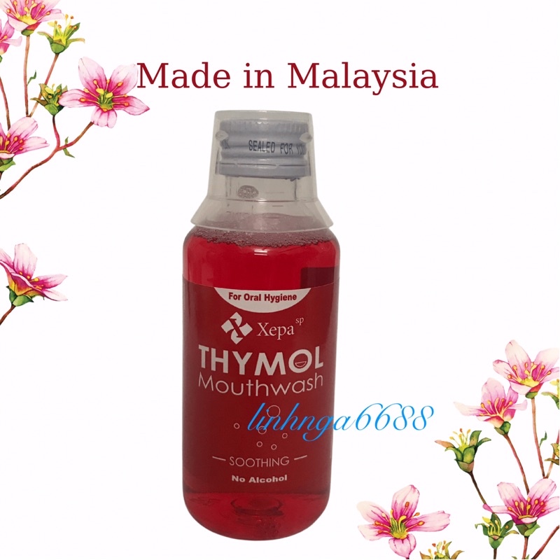 Nước súc họng - miệng THYMOL từ Malaysia