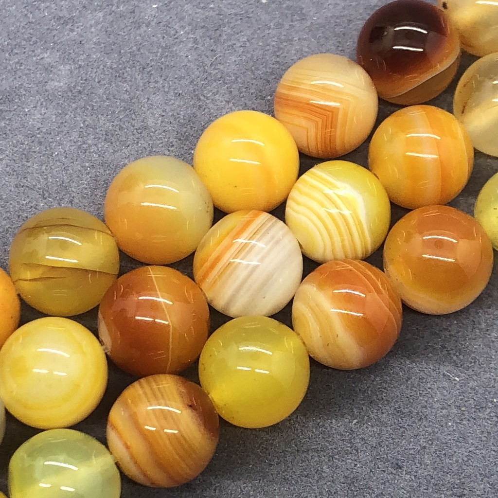 Chuỗi hạt mã não tự nhiên dùng làm trang sức độc đáo xinh xắn 4-12mm