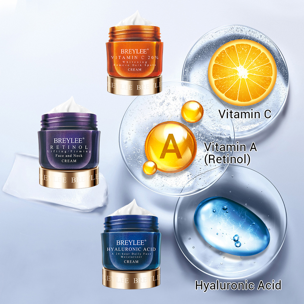 Vitamin C 20% Whitening Facial Cream /  Brightening Moisturizing Facial Cream / Retinol Firming Face Cream