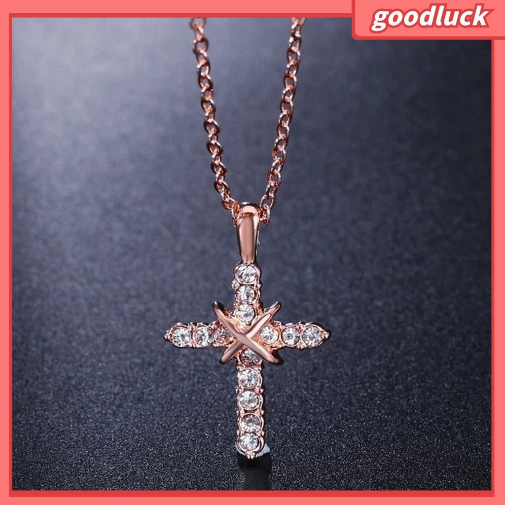 Goodluck| Vòng cổ Mặt Hình Thánh Giá Chất Liệu Hợp Kim Phong Cách Thời Trang