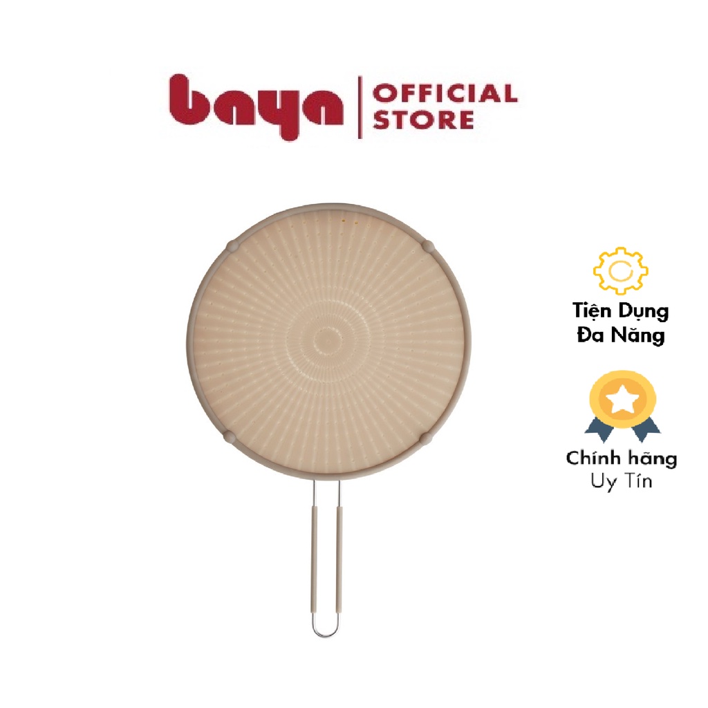 Nắp Lưới Đậy Chảo Chống Văng Dầu Mỡ BAYA RECIPE Vỉ Lưới Chất Liệu Silicon Cao Cấp An Toàn Cho Người Dùng 4062