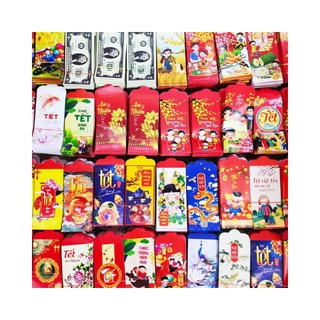 Combo 100c bao lì xì mẫu 2022 BABY SUP tặng kèm túi bóng kính