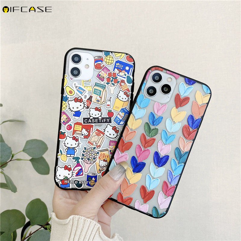 Ốp Điện Thoại Họa Tiết Hello Kitty Cho Oppo Reno 5 4 3 Pro 5f Lite 2z 2f F19 F17 F15 F11 Pro F9 F7 F5 F3 F1S
