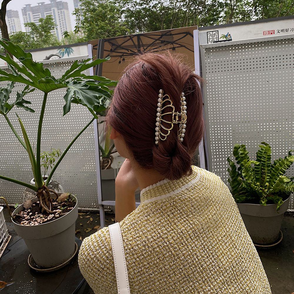 Kẹp Tóc Hình Vương Miện / Hình Học Đuôi Ngựa Nhiều Màu Thanh Lịch Kiểu Hàn Quốc Cổ Điển Cho Nữ 81