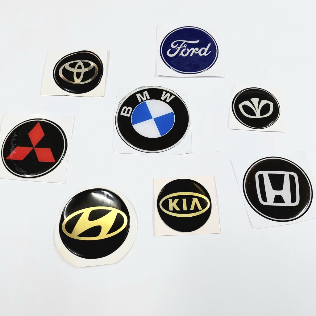 Miếng Dán Logo 65mm Trang Trí Vô Lăng Xe Hơi