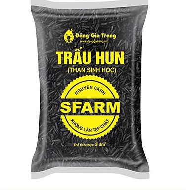 Giá Thể Trấu Hun Nguyên Cánh Sfarm Túi 5dm3