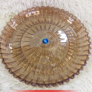 Khay tròn thuỷ tinh