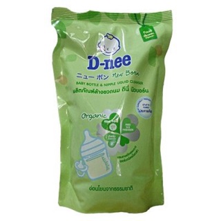 COMBO 3 tui Nước rửa bình sữa Dnee Organic túi 600ml (mẫu mới)