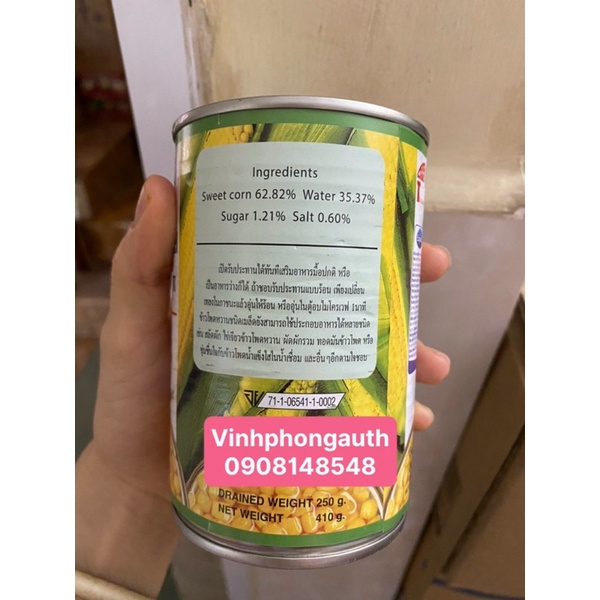 NGÔ NGỌT NGUYÊN HẠT EUFOOD 410G