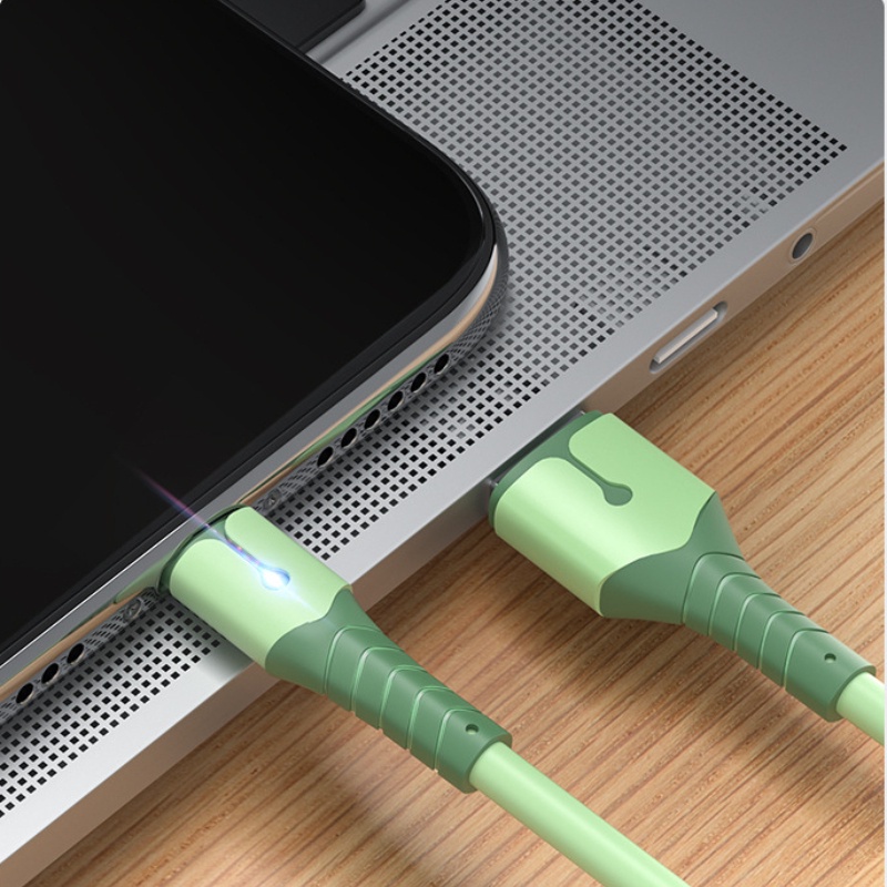 ⚡Dây Cáp Sạc Nhanh Đèn LED 1.5M 5A 5Liquid Silicone