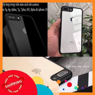 [ Rẻ vô địch ]Ốp lưng trong viền màu iPhone 5,5s, 6,6plus, 7,7plus, 8,8plus, Iphone X dẻo cách tân camera