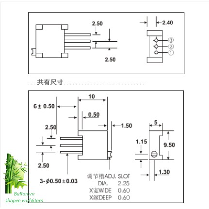 Biến Trở Vi Chỉnh 3296W Các Loại