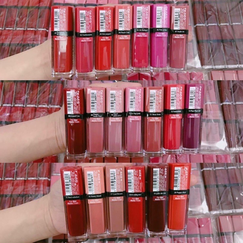 Son kem BJ Bourjois velvet số 01.02.03.04.05.06.07.08.09.10.11.12.13.15.16.17.18.19.20.33 | BigBuy360 - bigbuy360.vn