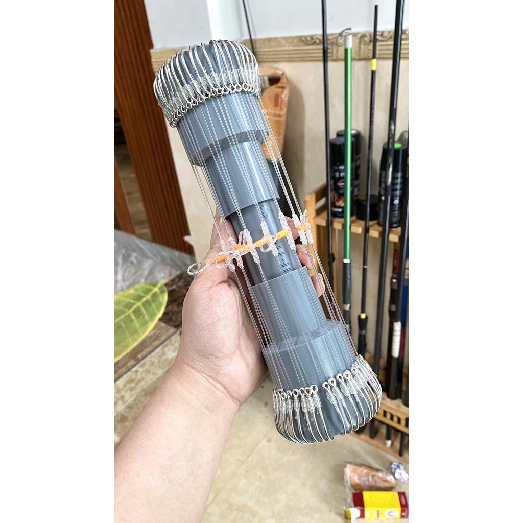 ỐNG NHỰA CỨNG MÓC CHÙM NHO CÂU CÁ